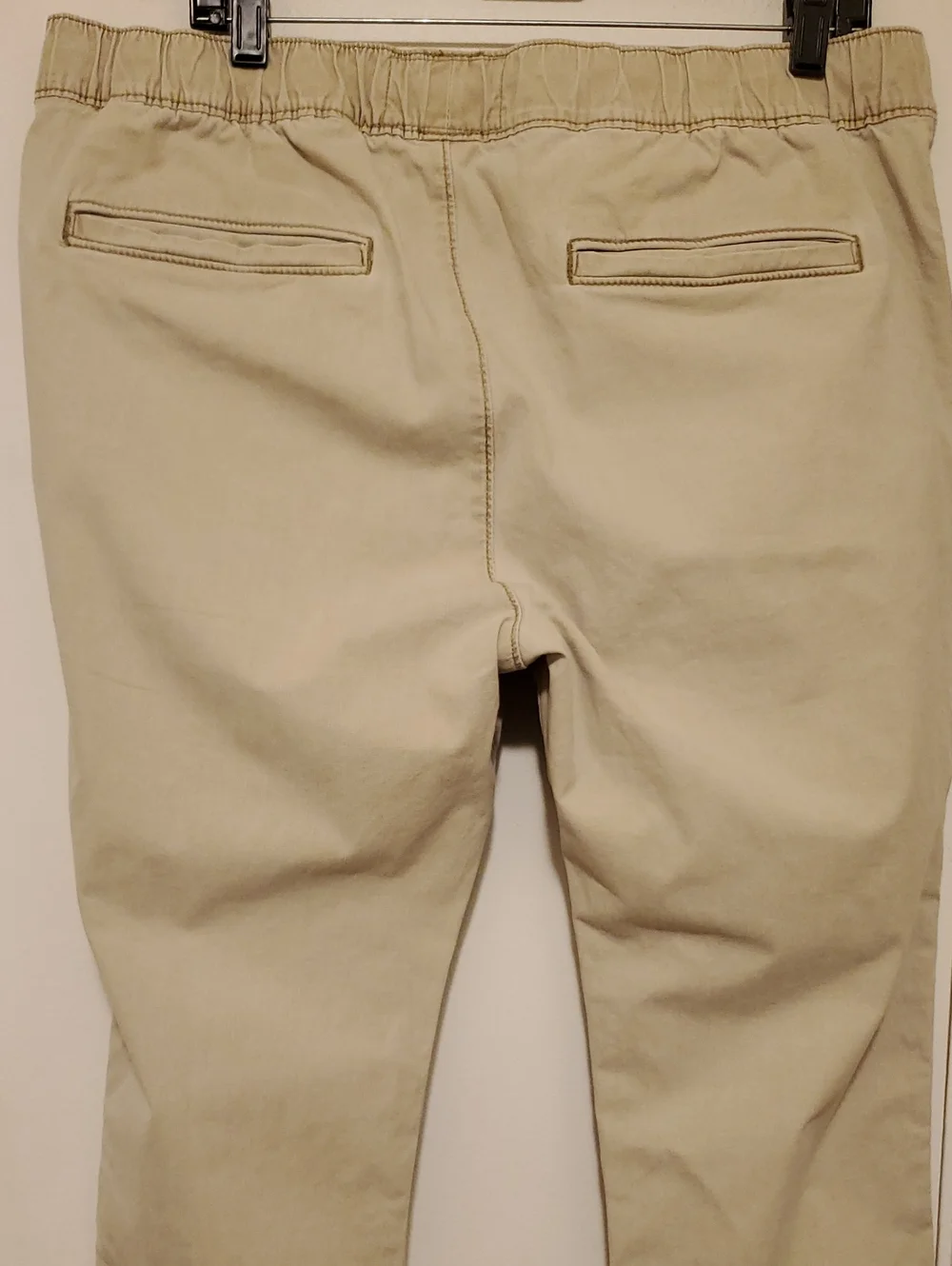 Hollister Men's Chino + Jogger Cream/Tan Size XL